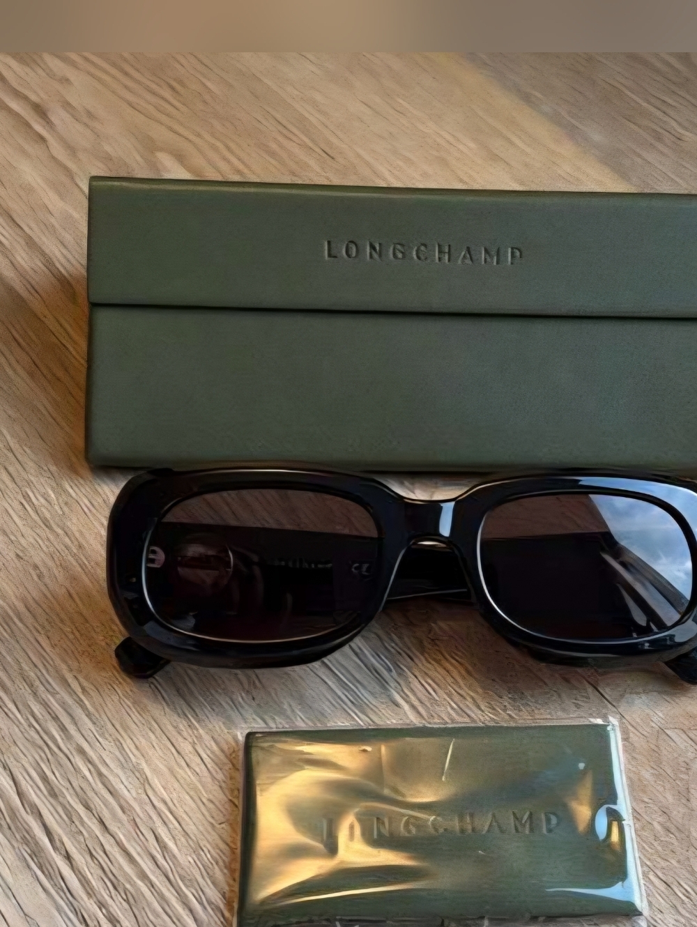 LONGCHAMP LO716S Black Sunglasses, BLACK/Grey, Size:52X21X140